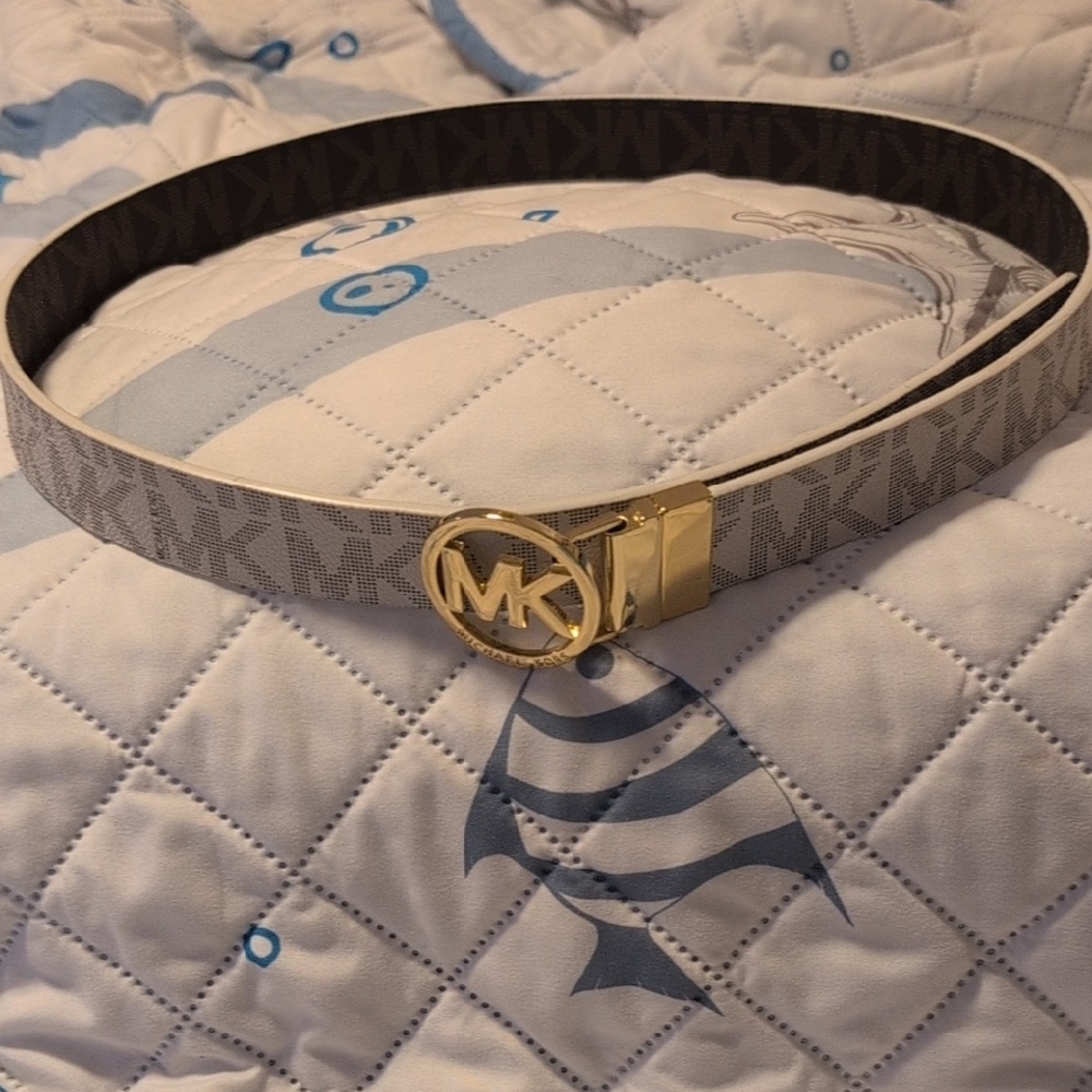Michael Kors Gray and Gold Belt Brand New